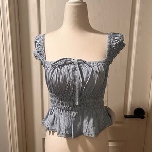 Avenue Light Blue Women's Top